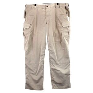 5.11 Tactical Men's Cargo Pants Khaki Straight Leg Zip Fly Utility Pockets 44x31